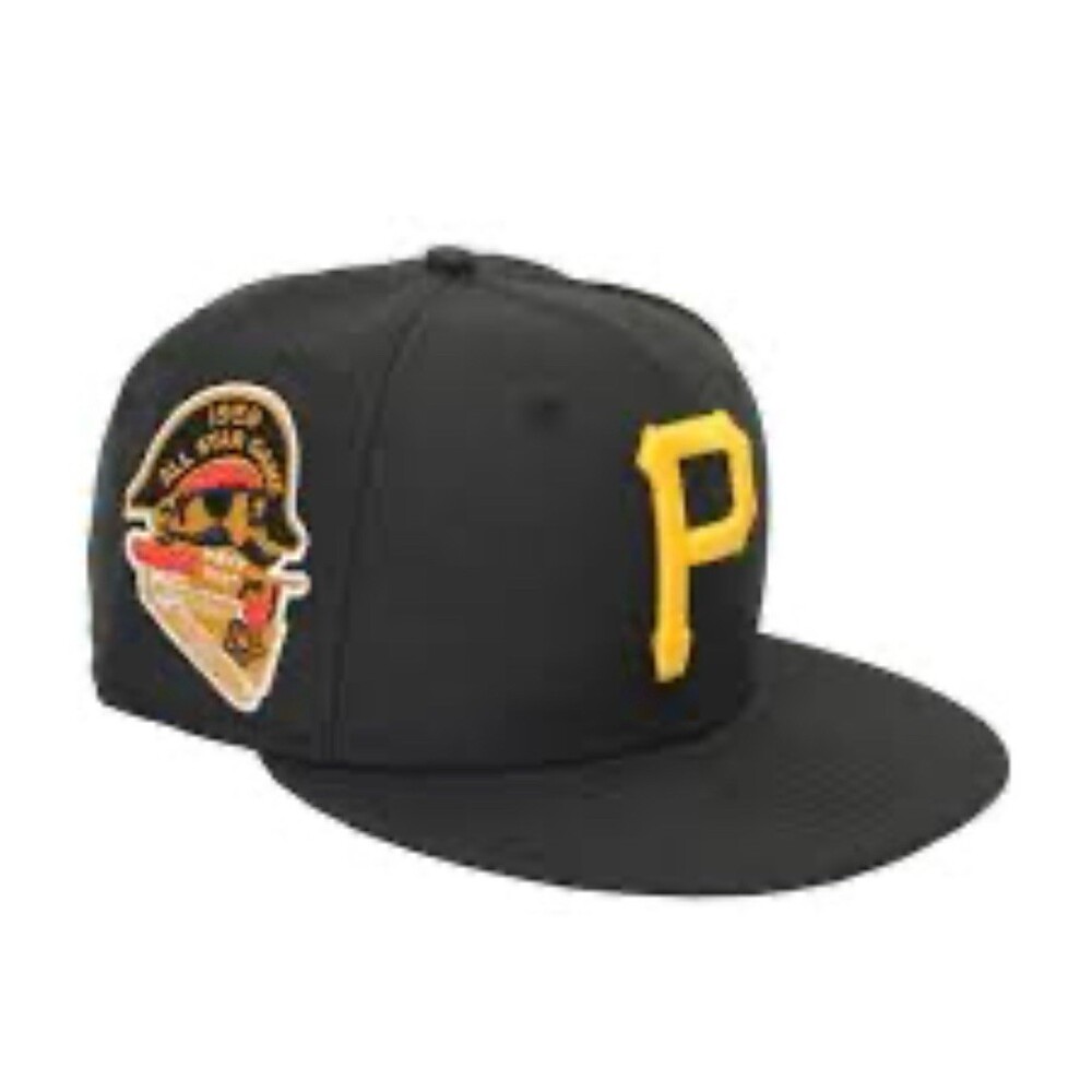 New Era 59FIFTY Pittsburgh Pirates Fitted Hat Black 7 5/8 1959 ASG Patch